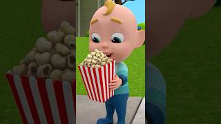 Yummy Yummy Popcorn  Colors Song  Rosoo Family kidssong nurseryrhymes shorts [upl. by Betti]