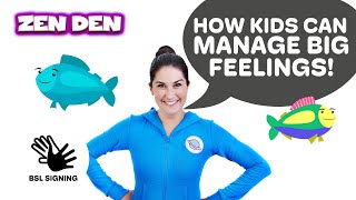 Be the Pond  Kids Mindfulness Videos Deaf Friendly with BSL  Cosmic Kids Zen Den [upl. by Aserat]