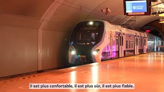 Linauguration du RER NG à Haussmann SaintLazare le 13 novembre 2023 [upl. by Clemente]