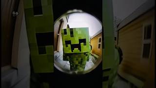 CREEPER caught on RING CAMERA minecraft creeper caughtoncameravideos [upl. by Ebberta]