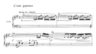 Debussy  LIsle Joyeuse L 106 Score [upl. by Raimondo706]