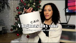 VLOGMAS day 1🎅 CAIA advent calender 2023 christmas baking [upl. by Anirahs]