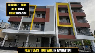 ID 1922  New Flat For Sale In Ambattur  North amp East Facing  Lift  Car Parking [upl. by Ocsic]