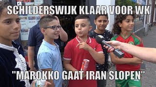 Schilderswijk klaar voor WK quotMarokko gaat Iran slopenquot [upl. by Assil]