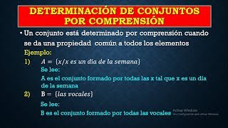 conjuntos por extension y comprensión matematica [upl. by Fredela437]