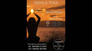 SARALA YOGA  Online Yoga Classes  MudraTherapy  Dharanipragada Prakash Rao mudratherapy mudra [upl. by Elisa]