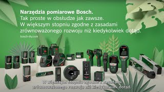 Narzędzia pomiarowe Bosch Proste w obsłudze jak zawsze Bardziej ekologiczne niż kiedykolwiek [upl. by Neesay]