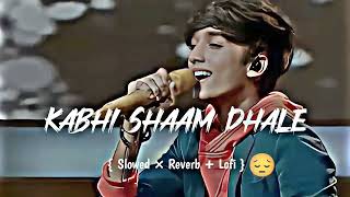 Kabhi Shaam Dhale New Song Slowed×ReverbLofi Jaani  Mohammad Faiz  Siddharth Gupta Divya Kalia [upl. by Sesilu]