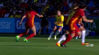 Seleção Feminina melhores momentos de Espanha 1 x 2 Brasil [upl. by Sorcim]