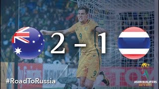 Australia vs Thailand 2018 FIFA World Cup Qualifiers [upl. by Atikam]