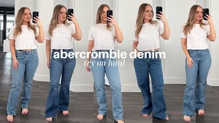 ABERCROMBIE DENIM TRY ON HAUL  Jeans Size 6 Curvy amp Short Body Type [upl. by Esilram]