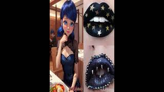 Ladybug vs lips ladybug marinette catnoir renarouge zepeto viral trending black [upl. by Hilly]