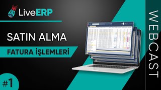 WEBCAST  Sentez LiveERP  SATIN ALMA 1 Fatura İşlemleri [upl. by Rehpotsyrhc]