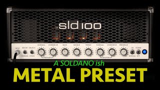 AMPLITUBE 5  SOLDANO quotishquot METAL PRESET [upl. by Nohtanoj263]