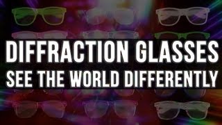 Diffraction Glasses  See The World DIfferently EmazingLightscom [upl. by Reiche814]