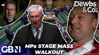 MPs STORM OUT of Commons in protest as Speaker ‘changes the rules’ on ceasefire vote [upl. by Duck]