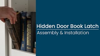 How to Install A Hidden Door Book Latch [upl. by Llirpa]