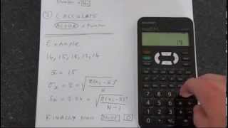 How to Calculate Standard Deviation Using Sharp El531X [upl. by Eiznekam638]