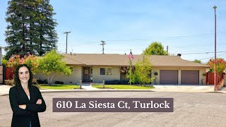 610 La Siesta Ct Turlock CA [upl. by Aube774]