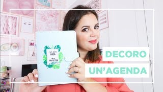 DECORO UNAGENDA A5 in stile tropicale e chic e ve la regalo DOWNLOAD GRATIS  CREAMYDIY [upl. by Naneek]