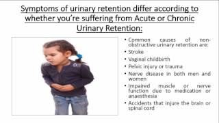 What causes urinary retention [upl. by Neumeyer]