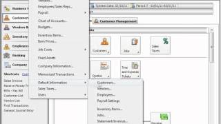 Peachtree Tutorial General Ledger Default Settings Sage Training Lesson 31 [upl. by Ajram742]