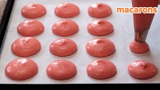 How to make macarons at home  Easy Egg yolk buttercream fillingSub [upl. by Suivat]