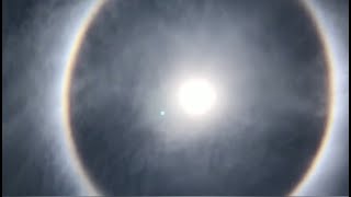 Astonishing Sun Halo Bemuses Onlookers [upl. by Sorcim]