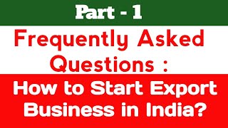 How to Start Export Business in IndiaJSVBusiness [upl. by Initirb32]