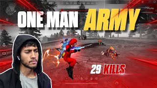 AWM POWER 😱 29 Kills SOLO VS SQUAD GAMEPLAY  Free Fire Max [upl. by Idnym]