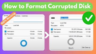 How to Format Corrupted amp Unreadable Disk in Windows [upl. by Nevag]