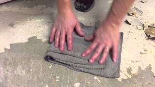 The easiest way to remove linoleum from concrete [upl. by Jeffries]