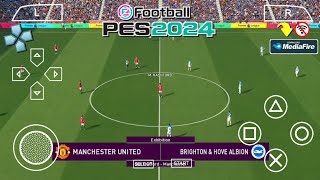 How To Download PES 2024 ppsspp psp new update season android best graphics [upl. by Akienat593]