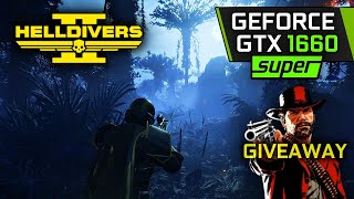 Helldivers 2 on GTX 1660 Super  RDR2 Giveaway [upl. by Alyl]