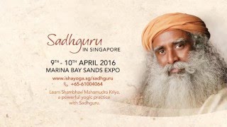 Inner Engineering with Sadhguru in Singapore  Apr 9  10 2016 [upl. by Soluk]