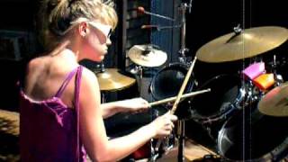 blonde beautiful drummer girl [upl. by Schmitt]