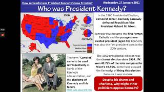 GCSE History America Opportunity and Inequality President Kennedys New Frontier [upl. by Doowron]