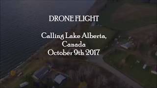 Drone Flight over Calling Lake Alberta Canada October 9th 2017 [upl. by Trimmer]