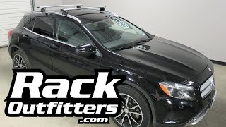 MercedesBenz GLA with Thule 460R AeroBlade Roof Rack Crossbars [upl. by Joab]