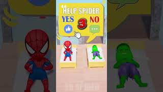 হাল্ক ম্যানের সাথে শেষে কি হলো😱shorts gta5 spiderman hulk cartoon [upl. by Teerprah999]