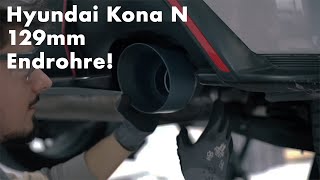 Hyundai Kona N 129mm Endrohre  Klappensteuerung  N Techniks [upl. by Leirrad610]