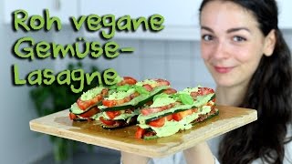 Roh vegane GemüseLasagne  glutenfrei gesund amp lecker [upl. by Nikkie]