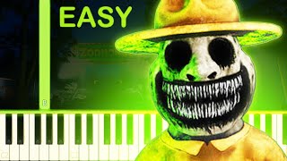 ZOONOMALY THEME  EASY Piano Tutorial [upl. by Hoxie856]