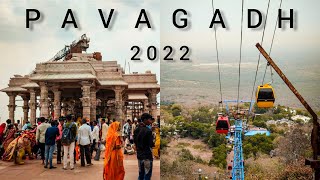 Pavagadh mandir Darshan 2022  mahakali Mata Temple  Pavagadh full history  pavagadh ropeway [upl. by Noivaz]