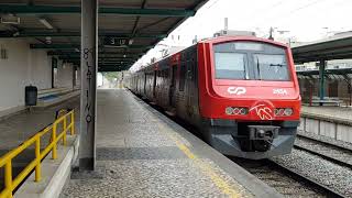 CP class 2400  2404  CP Class 2300  2313 departing Benfica Station on 170524 [upl. by Reinnej]