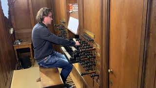 Sander van den Houten  Nun komm der Heiden Heiland BWV 659  Bätzorgel Lutherse kerk Den Haag [upl. by Nyloc]