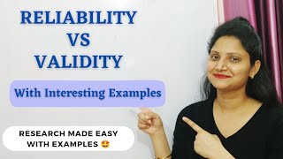 30 VALIDITY vs RELIABILITY  Reliability amp Validity in Research  Interesting Examples research [upl. by Brenza]