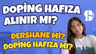 Doping Hafıza alınır mı Dershane mi Doping Hafıza mı [upl. by Notsgnik]