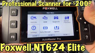 FOXWELL NT624 Elite Review  Scan All Modules on ALL Cars [upl. by Eilitan]