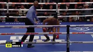 GEORGE KAMBOSOS CLEAN VICIOUS KNOCKDOWN VS TEOFIMO LOPEZ [upl. by Alek]